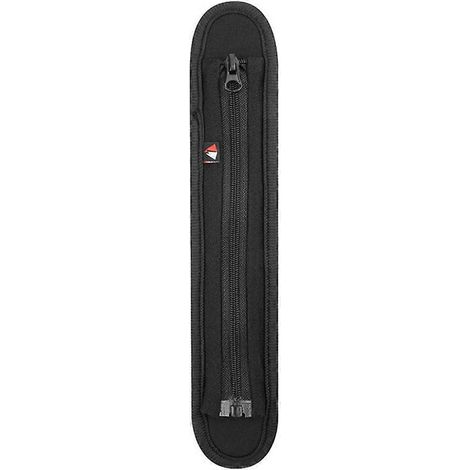 Coussinet de bandoulière amovible pour porte-plaques, coussinet de bandoulière pour sangle de guitare-24X4.5X1CM-Black (1/4)