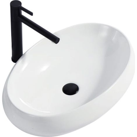 Waschbecken Keramik, weiß 48x34x14,5 cm (1/5)