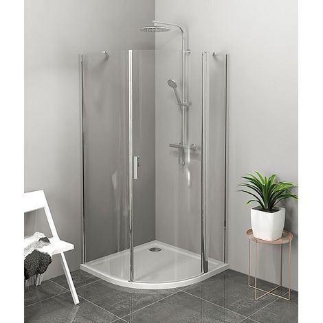 Polysan Zoom - Cabine de douche 90x90 cm, à droite, aluminium/verre transparent ZL2615R (1/5)