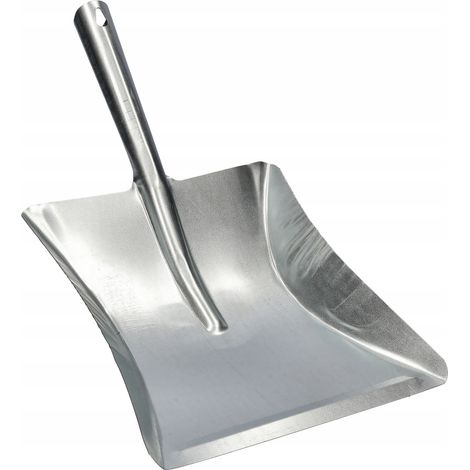 Kehrschaufel, verzinkt, Metallstiel, LUX