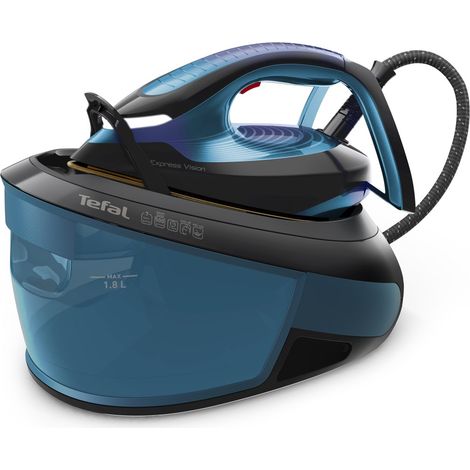 Tefal Express Vision SV8151 2800 W 1,8 L Durilium AirGlide Autoclean Sohlenplatte Blau, Schwarz (1/5)