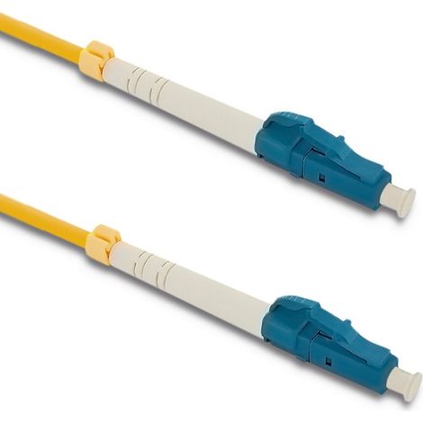 Qoltec Glasfaser-Patchkabel LC/UPC – LC/UPC Singlemode 9/125 G652D Simplex 0,5 m (1/3)