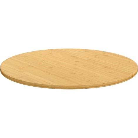 Maison Exclusive - Piano del Tavolo Ø80x1,5 cm in Bambù (1/4)