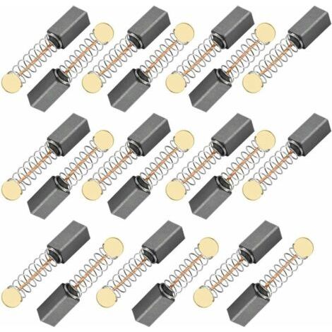 20pcs moteur brosse à charbon brosse à charbon universelle forage brosse à charbon 5 x 5 x 10mm moteur brosse à charbon ponceuse, scie circulaire brosse à charbon