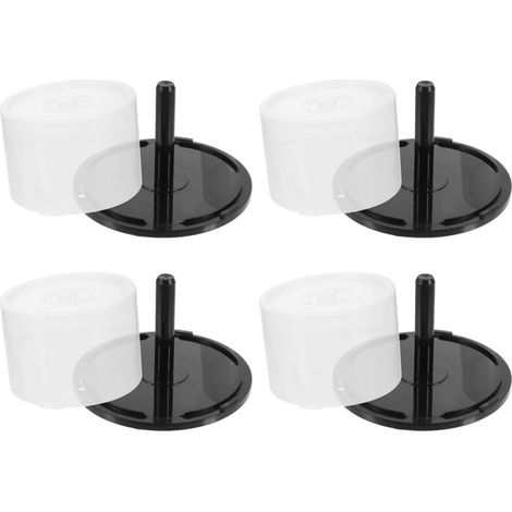 Seau de Rangement pour Dvd et CD Design Rond Simple et Élégant en Pp Lot de 4 Pièces Capacité 50 Disques Gain de Place et Accès Rapide pour Maison et Voiture (1/5)
