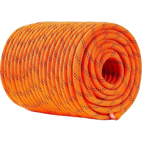 Corde da arrampicata, poliestere resistente, elevata resistenza alla rottura, rosse (1/2)