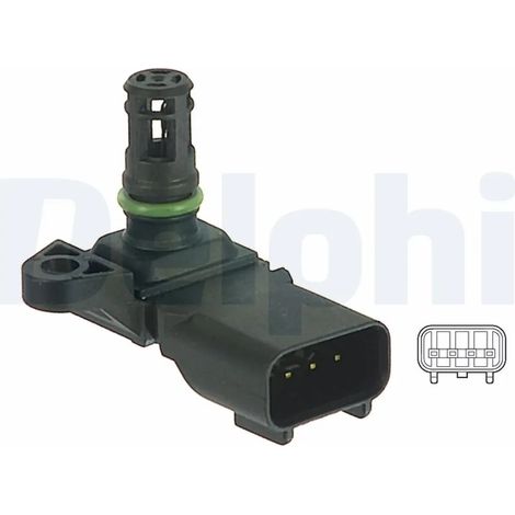 Capteur, pression de suralimentation Delphi Technologies PS10125 FORD 1141598