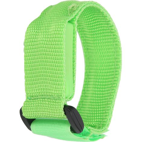 Bracelet LED de course extérieure ajustable, brassard lumineux clignotant pour cyclisme, vert (1/5)