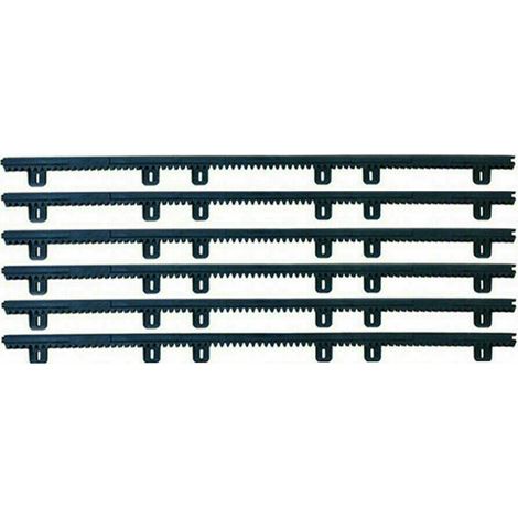 Kit Cremagliera 6 Mt 6mt Metri Universale Cancello Scorrevole Nylon Plastica