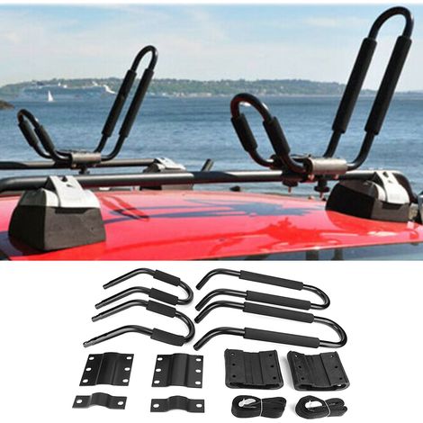 Porte-kayak, canoë, surf et ski nautique sur barres de toit pour voiture ou SUV (1/5)