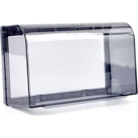 Boîtier de protection étanche pour prise électrique extérieure – Couverture en plastique durable – Dimensions 202 x 121 x 75 mm – Noir