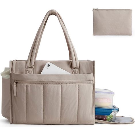sac portable out pour femme, idéal les trajets domicile travail le déjeuner l'ordinateur portable ou (1/5)