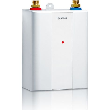 Bosch – Chauffe-eau instantané 6,0 kW 230 V – Acier inoxydable – Commande électronique – Pour espaces confinés – Économie d'eau et d'énergie