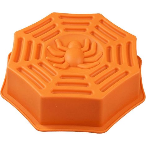 Halloween-Backform Kürbis Spinne Eule Totenkopf Antihaftbeschichtung Spülmaschinenfest Schokoladen-Bonbon-Keks-Gelee-Form Küchenhelfer (1/5)