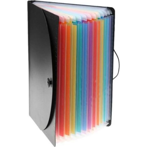 Grand sac de documents 24 couches Rainbow Accordion A4 Classification Papier de test Outil Classeur de dossiers en expansion Produit (1/4)