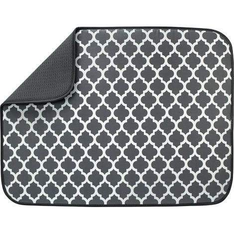 Tapis Egouttoir Microfibre - 45,7 x 61 cm - Réversible - Pour Cuisine - 1 Pièce (1/5)