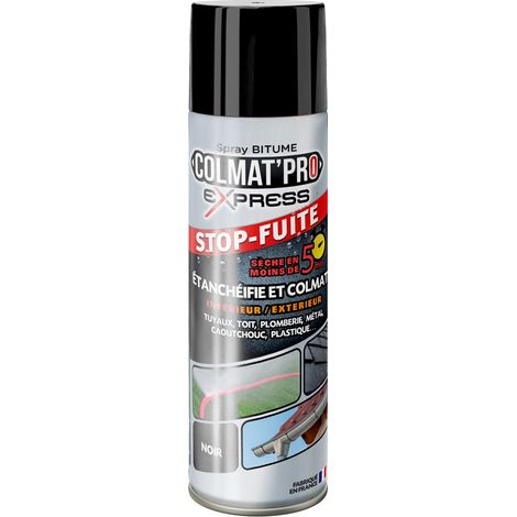 Spray bitume étanche 300ml – Résistant à l'eau – Pour surfaces inaccessibles – Colmatage rapide et efficace – Passat