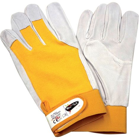 Guanti in pelle fiore caprino da lavoro Neri Ball 376050