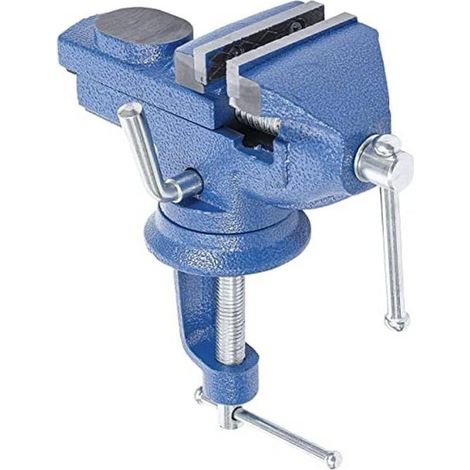 Étau de Table avec Enclume - Mâchoires 60 mm - Acier Robuste - Fixation Stable et Précise - D-Work