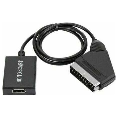 convertisseur hdmi vers péritel adaptateur audio vidéo hd 1080p pour hdmi vers péritel Sky Box Stb-- (1/4)
