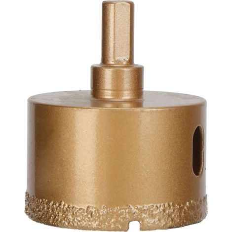 Set de forets à carotte diamant 55mm pour percer verre et carrelage, poignée ronde (1/5)