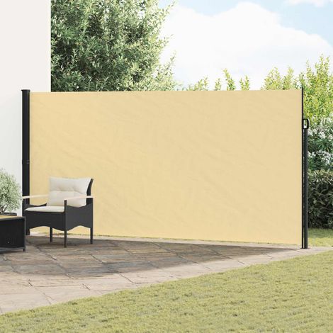 vidaXL Tenda laterale retrattile Sabbia 500 x 220 cm Poliestere