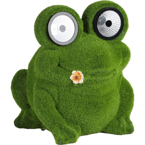Lampe solaire LED décorative grenouille (1/2)