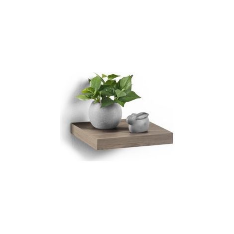 Étagère flottante en bois effet chêne - Marron - L 25 x l 22,8 x H 3,4 cm - Livraison gratuite (1/3)