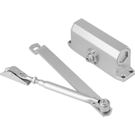 25–35 kg schwerer, verstellbarer, feuerfester Türschließer mit Feststellfunktion, silberfarben (1/5)