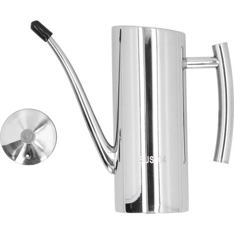 Pot à huile en acier inoxydable 304 anti-goutte et étanche, bouteille distributrice d'huile pour usage en cuisine (700 ml) (1/5)