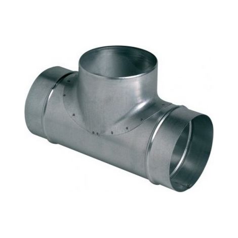 Codo de conducto Aldes te 90° acero galvanizado 100 mm 80 mm