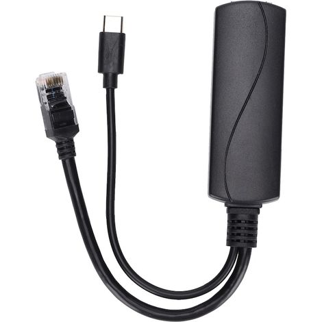 Séparateur POE USB Type C, 5V 4A, isolation de protection, 10/100Mbps, compatible avec divers appareils (1/5)
