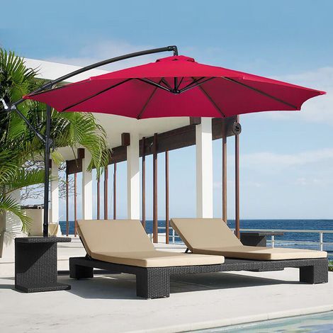 Replacement cover for 2-meter parasol – Waterproof – UV resistant – Suitable for 8-rib parasols – Red (1/5)