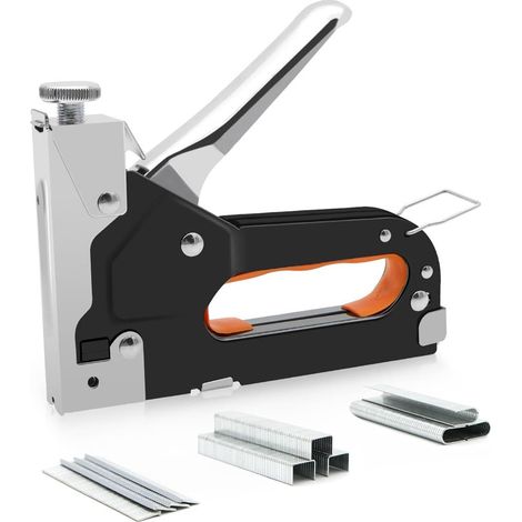 Agrafeuse 3 en 1 - 1200 agrafes pour tapisserie/menuiserie