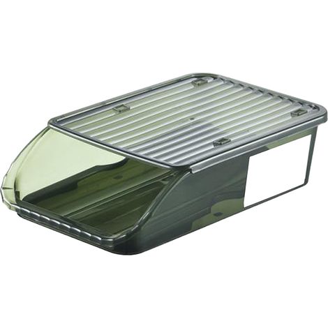 Rangement à œufs - Modèle Auto Rolling - Organisateur réfrigérateur empilable en plastique vert, design innovant gain de place (1/5)