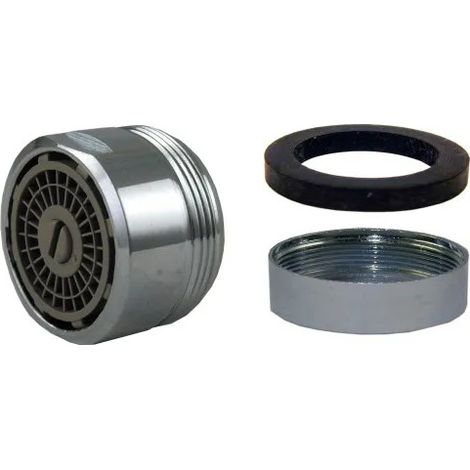 Mousseur aérateur débit ajustable, 1 à 8 litres/minute, M24x100 et F22x100