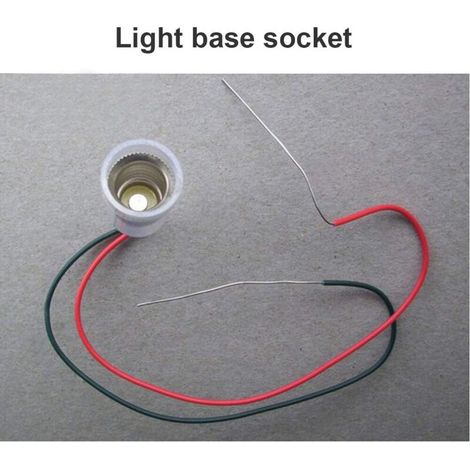 Lampes LED E10 Base de vis-à vis de petite bougie Ampoules Mont petites ampoules Porte-lumière de base avec fil Culot Socket pour Home Expérience Test du circuit électrique Accessoires lumière (1/3)