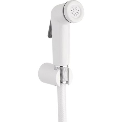 Doccetta igienica in plastica bianca con supporto murale igienica senza limitatore di portata serie EASY Idral 09024/DV  Bianco - Plastica