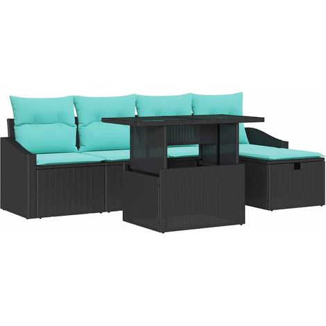 Set Divano da Giardino 6 pz polyrattan vidaXL (1/5)