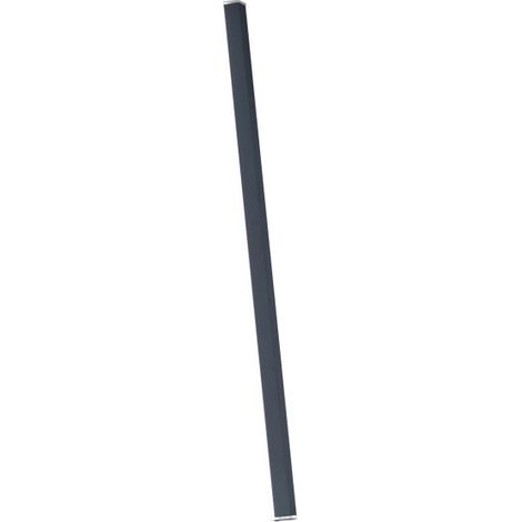 Pencil - Module lumineux à piles Zafferano, moyen, portable et rechargeable, IP65, variateur tactile, hauteur 98 cm, Gris foncé