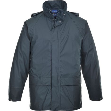 Chubasquero de doble tapeta y puños con corchetes Sealtex Classic S450 L Azul Marino