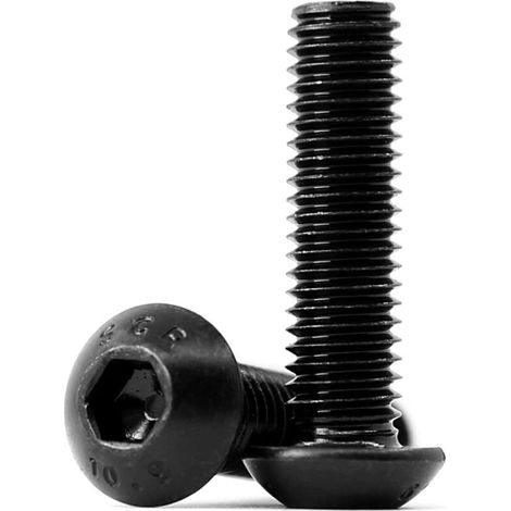 M8 x 25mm 30PCS Bouton vis à tête hexagonale Boulon à tête hexagonale Entièrement Filetée Boulons en Acier au Carbone 10,9(Noir) (1/5)