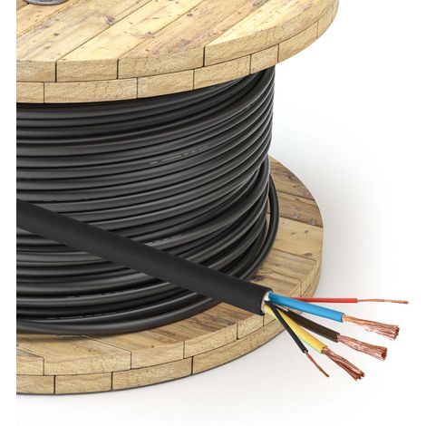 Câble de recharge pour véhicule électrique EVC AK-SC-E24 CU, 3 x 6 mm² + 2 x 0,75 mm², monophasé 32 A 450/750 V, 1 m (1/2)