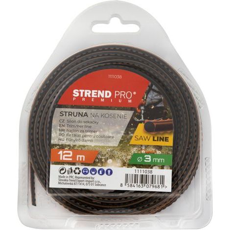 Trimmerfaden SawLine 3,0 mm, L-12 m, gezahnt