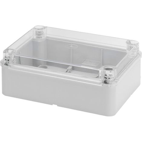 Boîte Gewiss externe avec couvercle transparent 190x140x70 GW44427 (1/2)