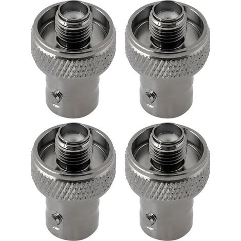 Set di 4 adattatori da BNC femmina a SMA maschio per radio con connettore antenna SMA maschio a filo, compatibili con radio Quansheng, Beofeng e Radtel (1/5)