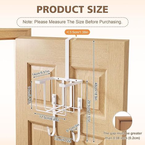 Wall Mount for Iron and Ironing Board, White 17.5x14x14cm (1/4)
