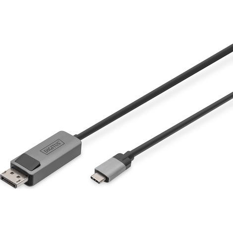 Digitus DB-300334-020-S Adattatore USB-C DisplayPort Nero 2m (1/3)