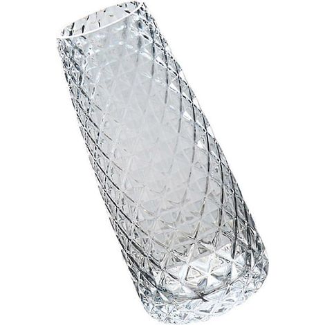 Vase décoratif en verre assorti à la maison, élégant pot de fleurs en verre gris (1/5)