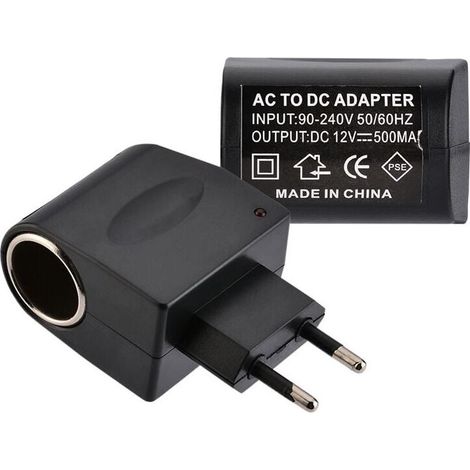 AC DC Buchse Zigarettenanzünder Stecker 220V - 12V Neue EU